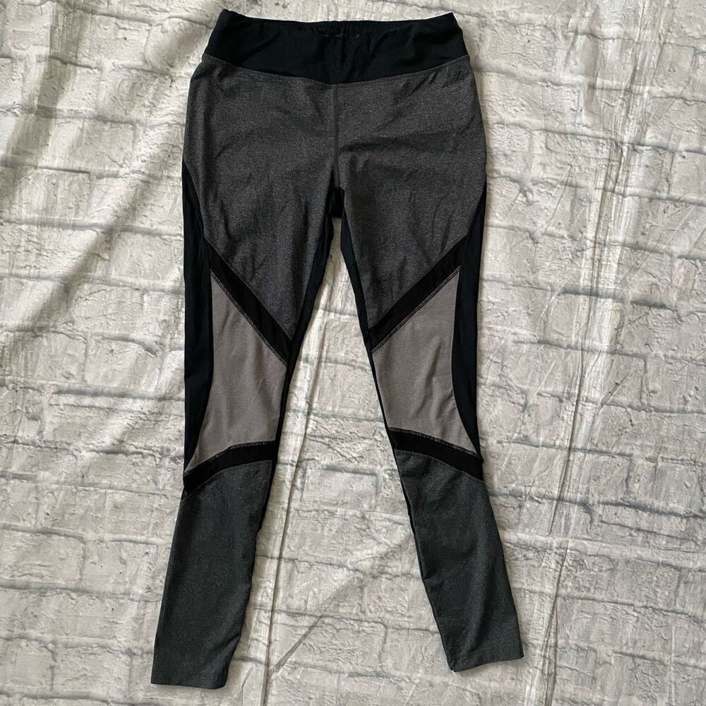 Avia women S pull on multicolor compression leggings with mesh leg sides